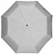 Зонт складной Manifest со светоотражающим куполом, серый с логотипом  заказать по выгодной цене в кибермаркете AvroraStore