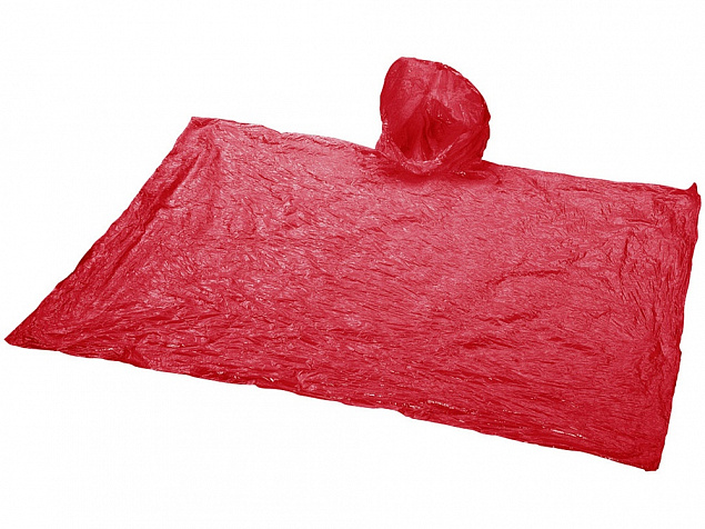Дождевик Xina, красный с логотипом  заказать по выгодной цене в кибермаркете AvroraStore