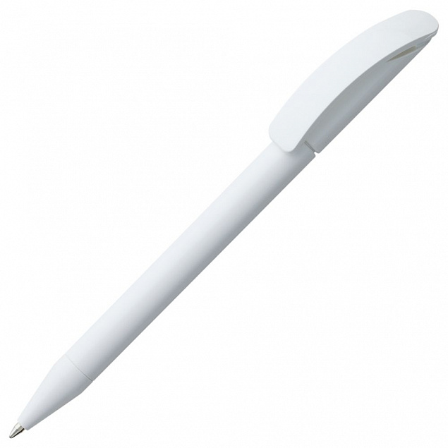 Ручка шариковая Prodir DS3 TPP, белая с логотипом  заказать по выгодной цене в кибермаркете AvroraStore