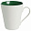 Кружка newBell матовая, белая с зеленым с логотипом  заказать по выгодной цене в кибермаркете AvroraStore
