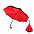 Зонт-трость механический  Chaplin, черно-синий с логотипом  заказать по выгодной цене в кибермаркете AvroraStore