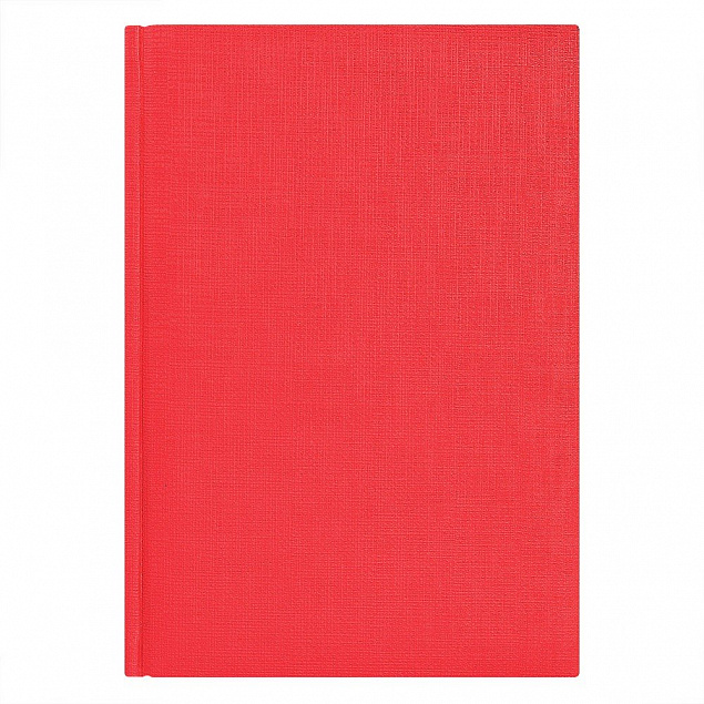 Ежедневник недатированный City Flax 145х205 мм, без календаря, красный с логотипом  заказать по выгодной цене в кибермаркете AvroraStore