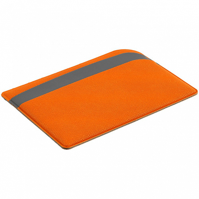 Чехол для карточек Dual, оранжевый с логотипом  заказать по выгодной цене в кибермаркете AvroraStore