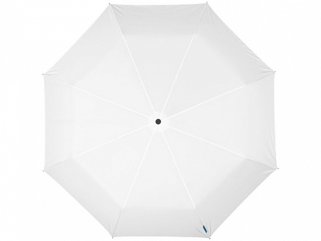 Зонт Traveler автоматический 21,5, белый с логотипом  заказать по выгодной цене в кибермаркете AvroraStore