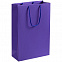 Пакет бумажный Porta M, фиолетовый с логотипом  заказать по выгодной цене в кибермаркете AvroraStore