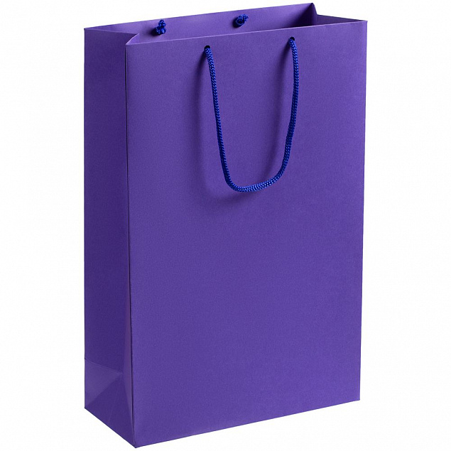 Пакет бумажный Porta M, фиолетовый с логотипом  заказать по выгодной цене в кибермаркете AvroraStore