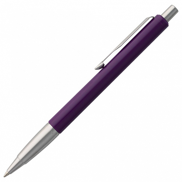 Ручка шариковая Parker Vector Standard K01, фиолетовая с логотипом  заказать по выгодной цене в кибермаркете AvroraStore