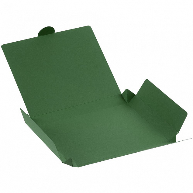 Коробка самосборная Flacky, зеленая с логотипом  заказать по выгодной цене в кибермаркете AvroraStore
