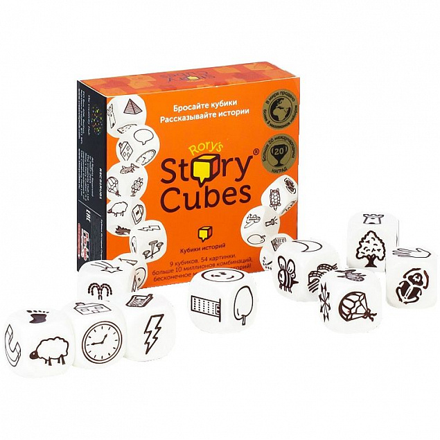 Игра «Кубики историй. Original» с логотипом  заказать по выгодной цене в кибермаркете AvroraStore