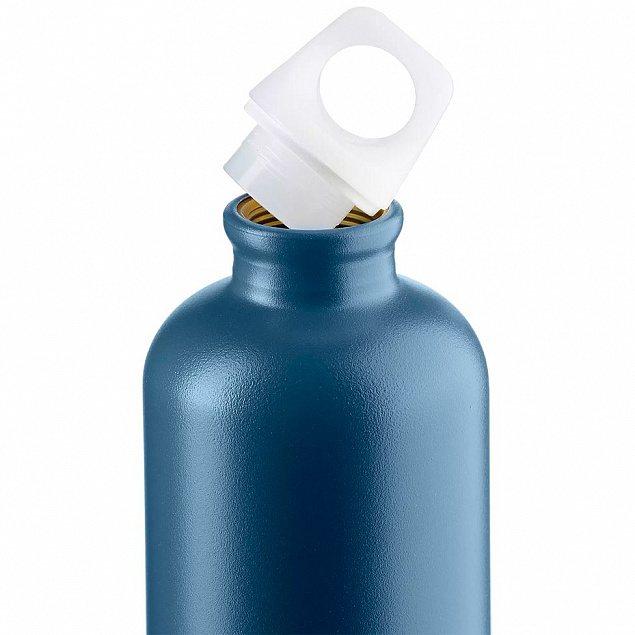Бутылка для воды Lucid 600, синяя с логотипом  заказать по выгодной цене в кибермаркете AvroraStore