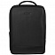 Рюкзак для ноутбука Santiago Slim с кожаной отделкой, черный с логотипом  заказать по выгодной цене в кибермаркете AvroraStore