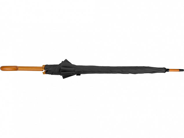 Зонт-трость Радуга, черный с логотипом  заказать по выгодной цене в кибермаркете AvroraStore