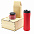 Подарочный набор Ирвин, красный (черный чай, мед с фундуком и какао) с логотипом  заказать по выгодной цене в кибермаркете AvroraStore