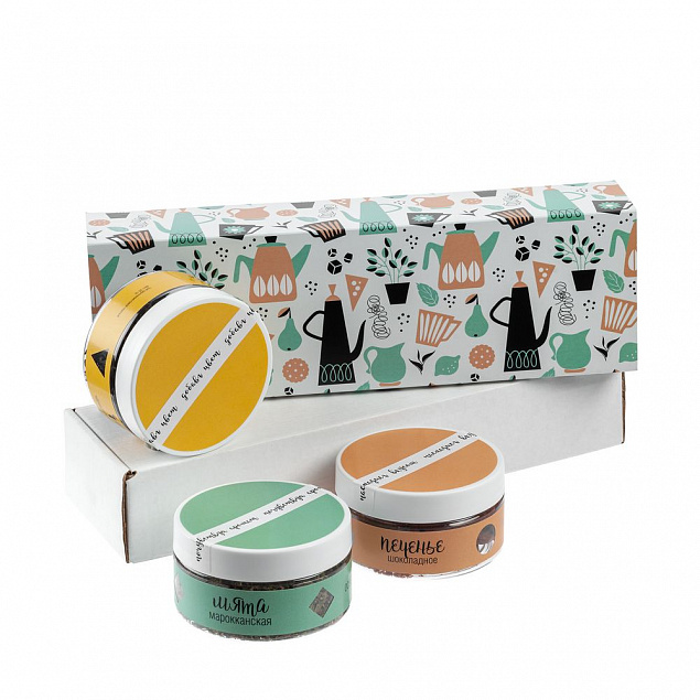 Чайный набор с мятой и печеньем Mint Me с логотипом  заказать по выгодной цене в кибермаркете AvroraStore
