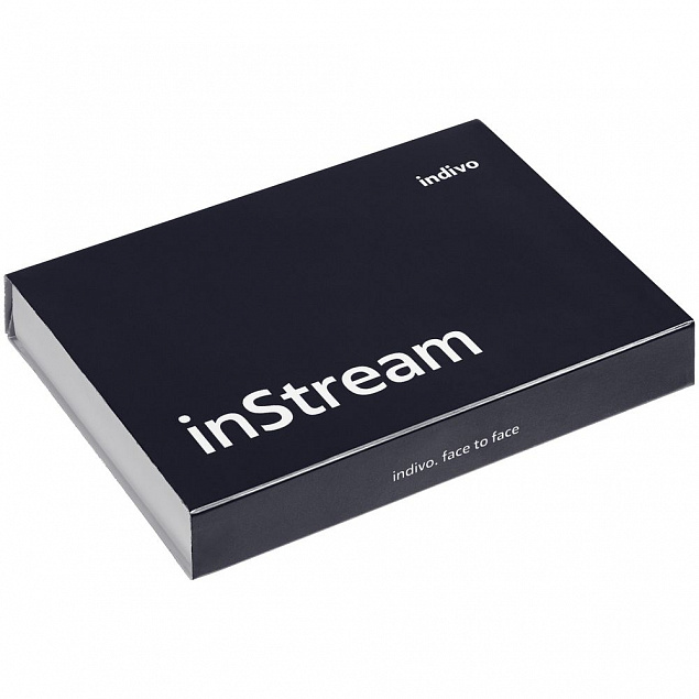 Чехол для карточек inStream, серый с логотипом  заказать по выгодной цене в кибермаркете AvroraStore