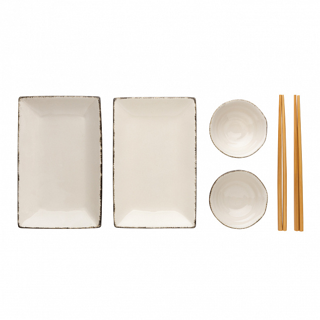 Набор посуды для суши Ukiyo, 2 шт. с логотипом  заказать по выгодной цене в кибермаркете AvroraStore