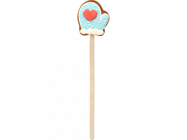 Печенье медовое  Варежка на палочке 15 гр с логотипом  заказать по выгодной цене в кибермаркете AvroraStore