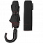 Зонт складной Lui, черный с красным с логотипом  заказать по выгодной цене в кибермаркете AvroraStore