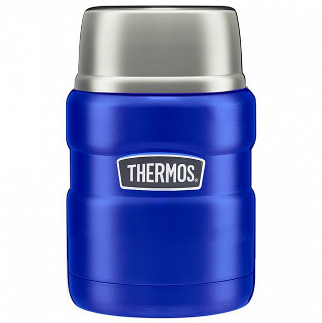 Термос для еды Thermos SK3000, синий с логотипом  заказать по выгодной цене в кибермаркете AvroraStore