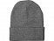 Шапка Dunant, двуслойная, темно-серый меланж с логотипом  заказать по выгодной цене в кибермаркете AvroraStore