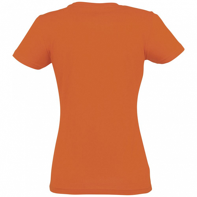 Футболка женская Imperial Women 190, оранжевая с логотипом  заказать по выгодной цене в кибермаркете AvroraStore