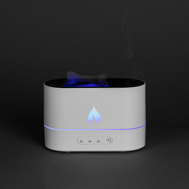 Увлажнитель-ароматизатор с имитацией пламени Fuego, белый с логотипом  заказать по выгодной цене в кибермаркете AvroraStore