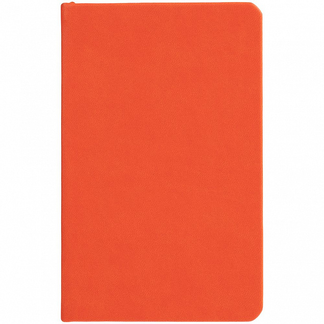 Блокнот Cluster Mini в клетку, оранжевый с логотипом  заказать по выгодной цене в кибермаркете AvroraStore