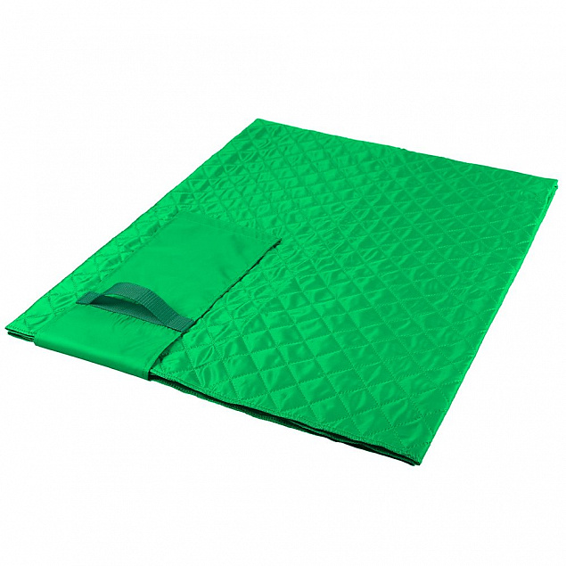Плед для пикника Comfy, светло-зеленый с логотипом  заказать по выгодной цене в кибермаркете AvroraStore