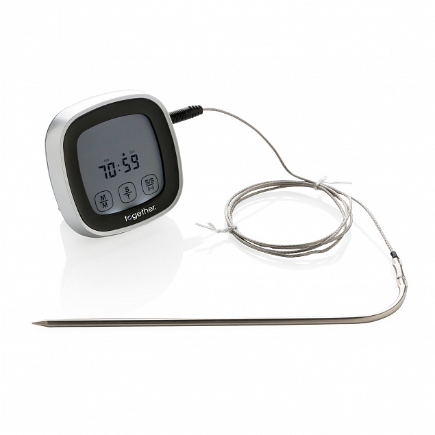 Цифровой термометр для мяса с логотипом  заказать по выгодной цене в кибермаркете AvroraStore