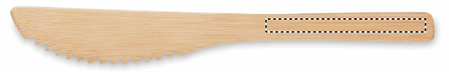 Набор приборов бамбук с логотипом  заказать по выгодной цене в кибермаркете AvroraStore