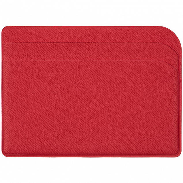 Чехол для карточек Dual, ver.2, красный с логотипом  заказать по выгодной цене в кибермаркете AvroraStore