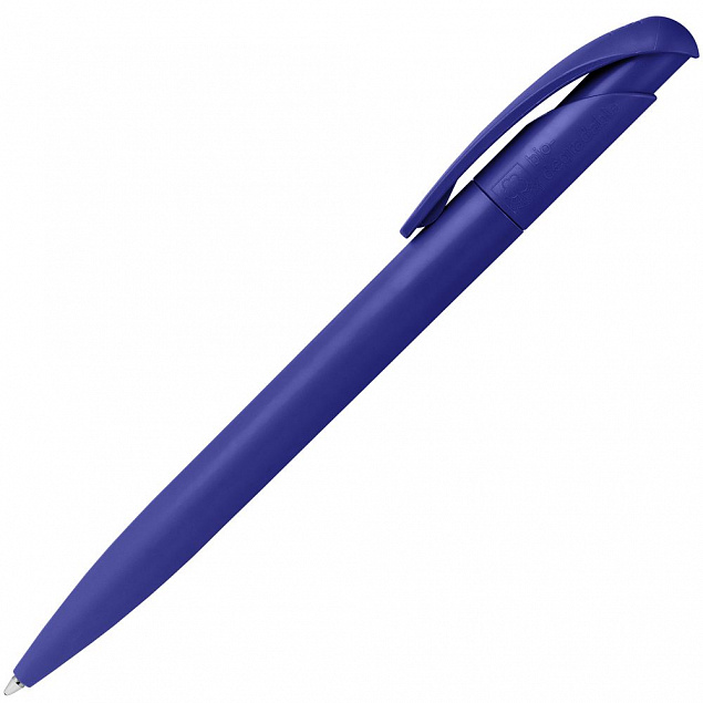 Ручка шариковая Nature Plus Matt, синяя с логотипом  заказать по выгодной цене в кибермаркете AvroraStore