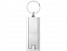 Брелок-фонарик Castor, серебристый/серый с логотипом  заказать по выгодной цене в кибермаркете AvroraStore