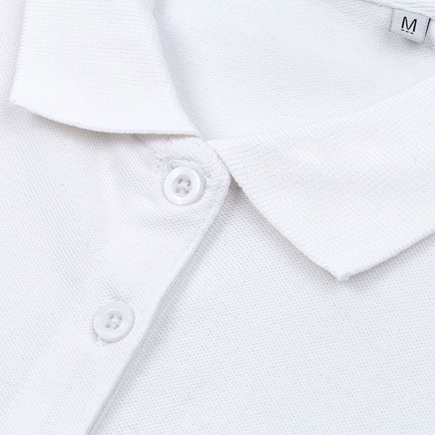 Рубашка поло мужская PHOENIX MEN, белая с логотипом  заказать по выгодной цене в кибермаркете AvroraStore