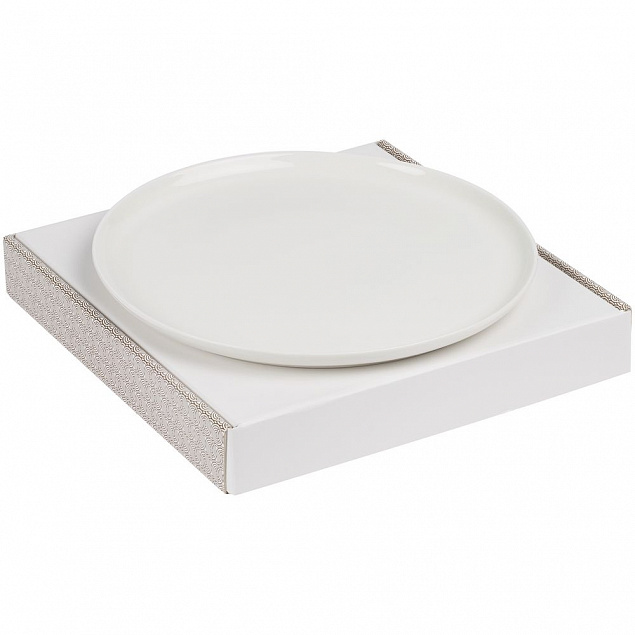 Блюдо Riposo, белое с логотипом  заказать по выгодной цене в кибермаркете AvroraStore