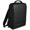 Рюкзак для ноутбука Santiago Slim с кожаной отделкой, черный с логотипом  заказать по выгодной цене в кибермаркете AvroraStore