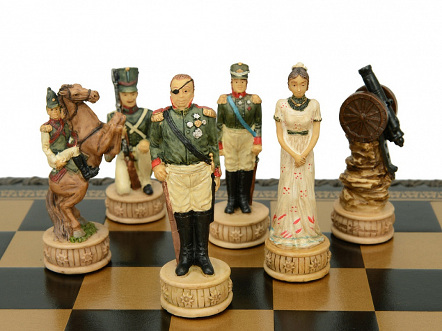 Шахматы Бородино с логотипом  заказать по выгодной цене в кибермаркете AvroraStore