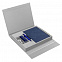 Коробка Status под ежедневник, аккумулятор и ручку, серебристая с логотипом  заказать по выгодной цене в кибермаркете AvroraStore