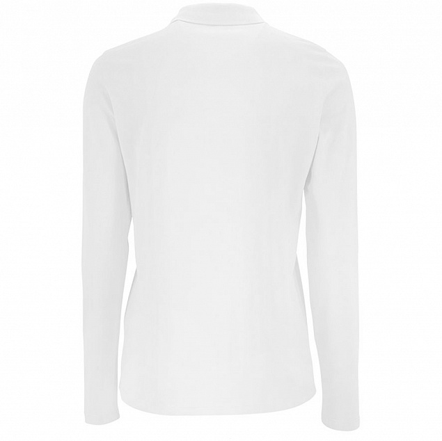 Рубашка поло женская с длинным рукавом PERFECT LSL WOMEN, белая с логотипом  заказать по выгодной цене в кибермаркете AvroraStore
