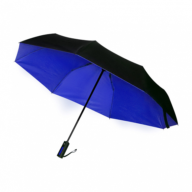 Автоматический противоштормовой складной зонт Sherp - Синий HH с логотипом  заказать по выгодной цене в кибермаркете AvroraStore