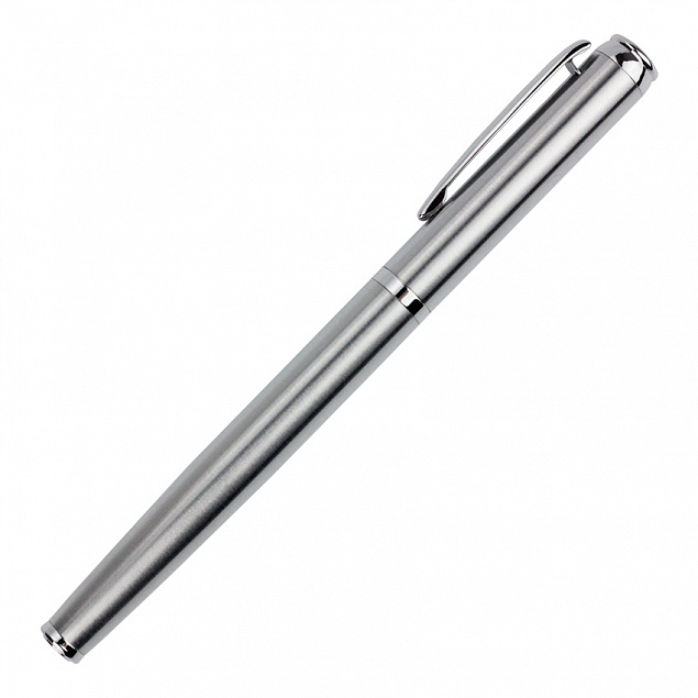 Ручка-роллер Sonata серебро с логотипом  заказать по выгодной цене в кибермаркете AvroraStore
