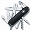 Офицерский нож CLIMBER 91, черный с логотипом  заказать по выгодной цене в кибермаркете AvroraStore
