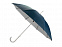 Зонт-трость полуавтомат Майорка, синий/серебристый с логотипом  заказать по выгодной цене в кибермаркете AvroraStore