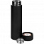 Смарт-бутылка с заменяемой батарейкой Long Therm Soft Touch, черная с логотипом  заказать по выгодной цене в кибермаркете AvroraStore