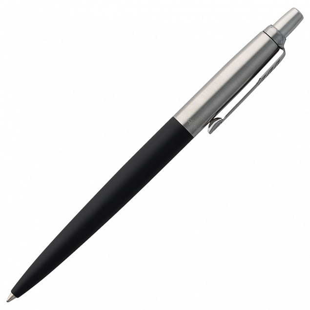 Ручка шариковая Parker Jotter Core K63, черный с серебристым с логотипом  заказать по выгодной цене в кибермаркете AvroraStore