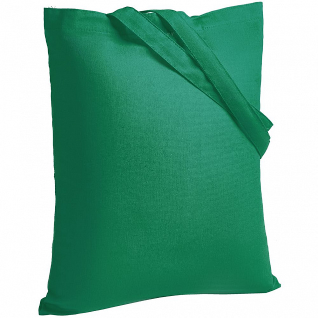 Холщовая сумка Neat 140, зеленая с логотипом  заказать по выгодной цене в кибермаркете AvroraStore