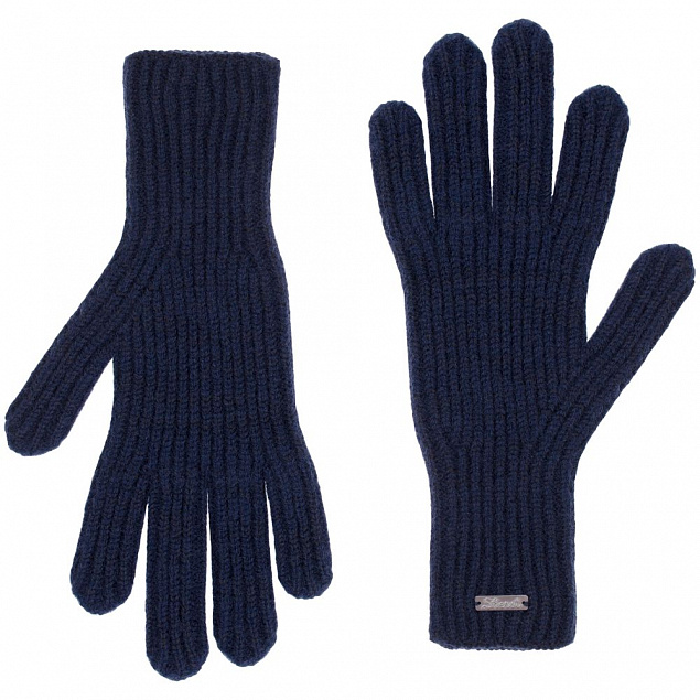 Перчатки Bernard, темно-синие с логотипом  заказать по выгодной цене в кибермаркете AvroraStore