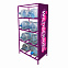 Стеллаж под 8 бутылок воды с рекламным полем, фиолетовый с логотипом  заказать по выгодной цене в кибермаркете AvroraStore