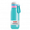 Вакуумная бутылка для воды Zoku, бирюзовая с логотипом  заказать по выгодной цене в кибермаркете AvroraStore