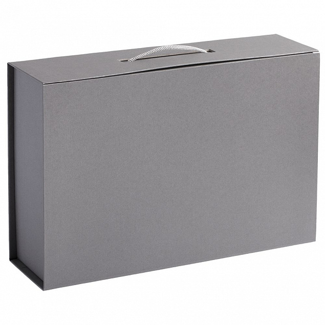 Коробка Case, подарочная, серебристая с логотипом  заказать по выгодной цене в кибермаркете AvroraStore